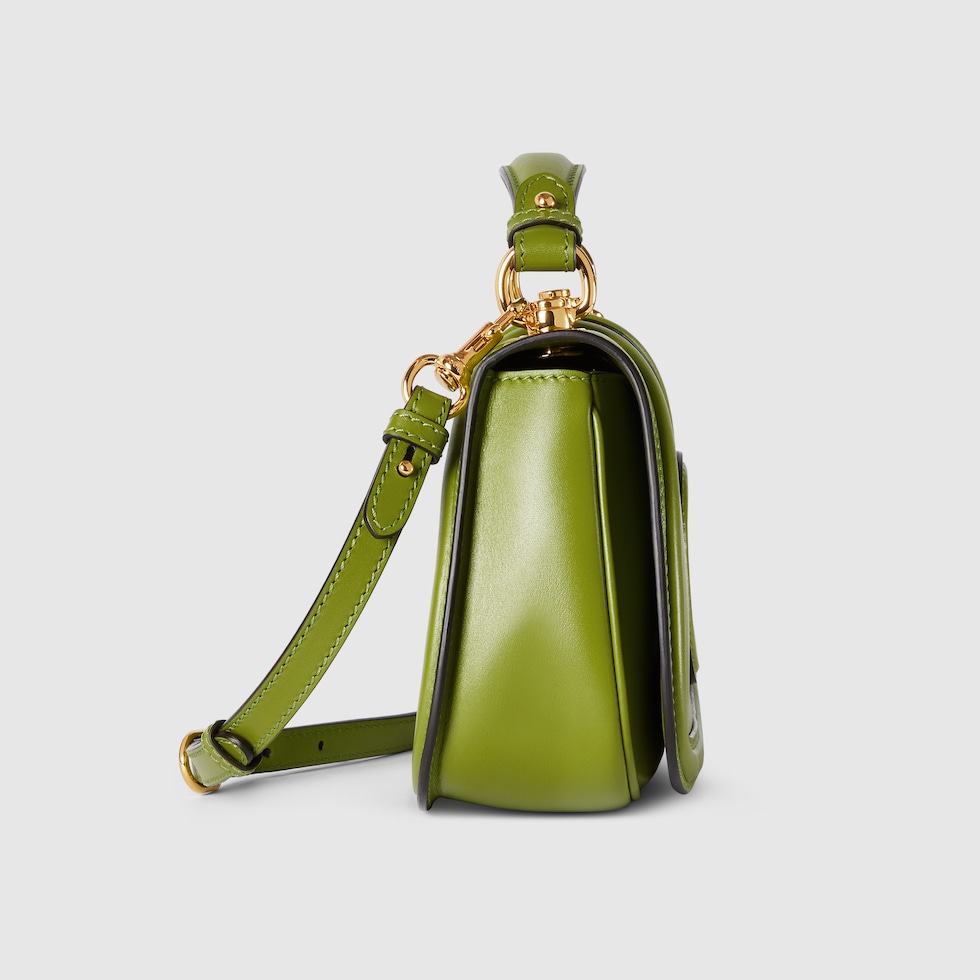 GUCCI ライトグリーン スエード バッグ Gucci Blondie medium top handle bag in green leather | GUCCI® US