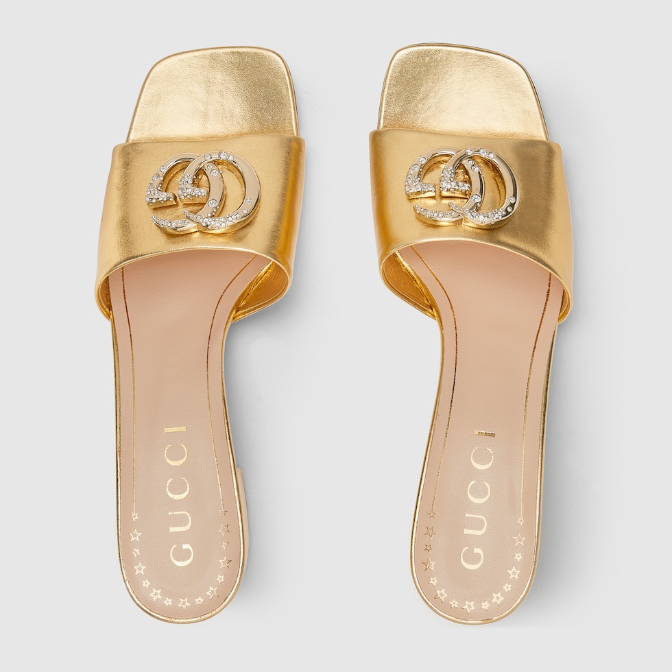 累積売上総額第１位【GUCCI★グッチ】SLIDE SANDAL WITH CHAIN 817257_B8B00_8024_012_095_0000