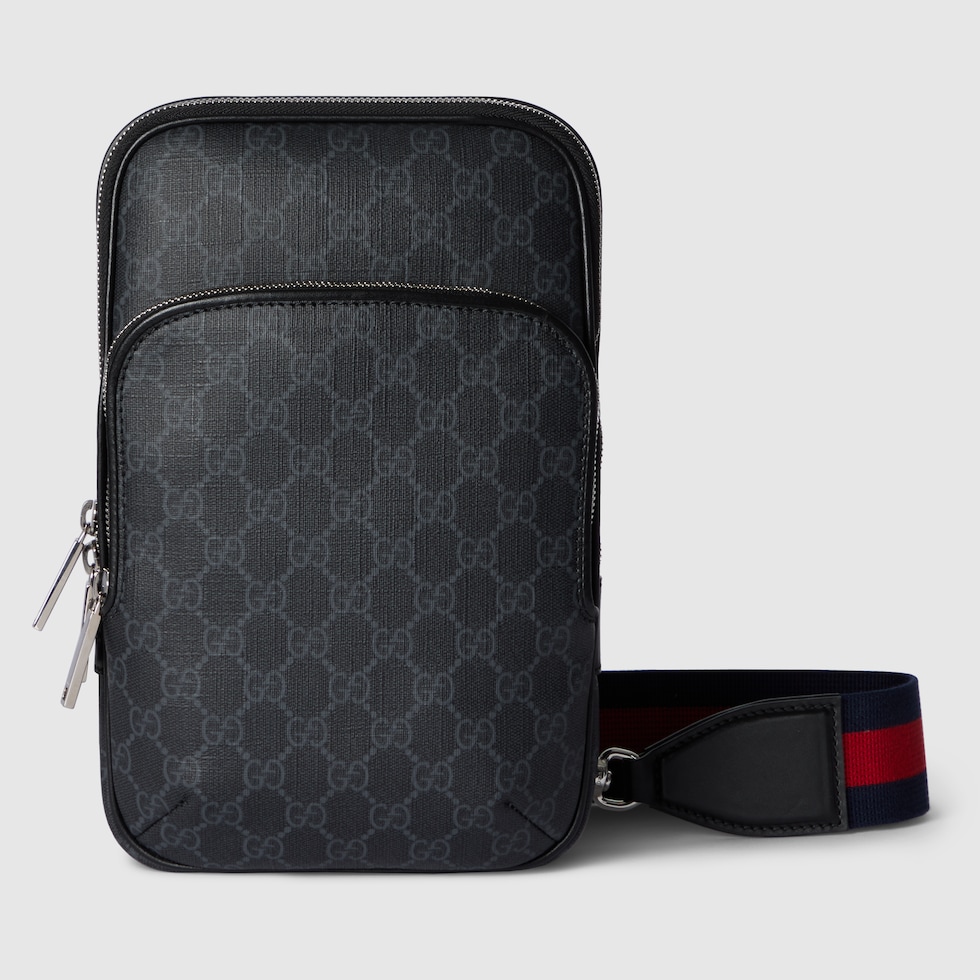 GG Black small slingbag in black GG Supreme | GUCCI® US