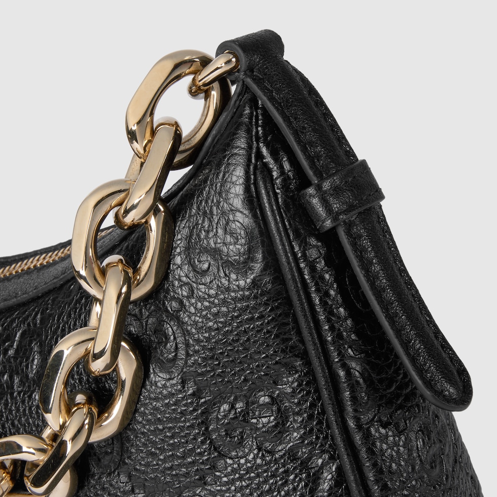 【関税&送料込】Gucci Gg Emblem Medium Shopping Bag In Smoot GG Emblem medium shoulder bag in taupe GG leather | GUCCI® CA