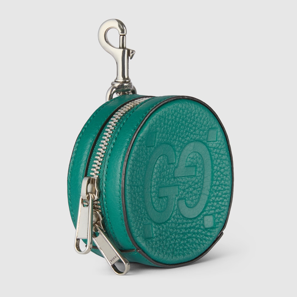 Maxi GG coin case in green leather GUCCI IE