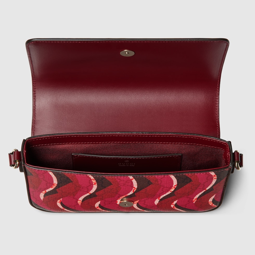 Small shoulder bag with snake motif in multicolor Supreme