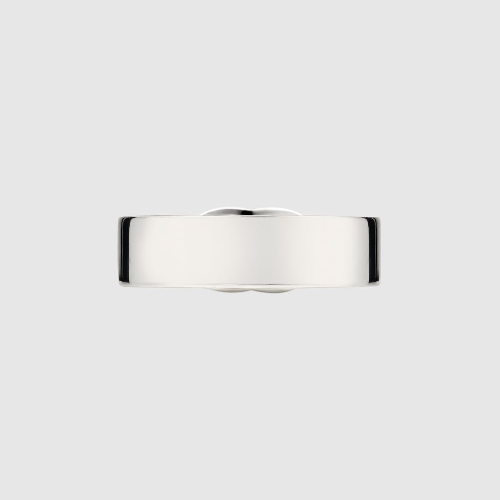 Gucci Interlocking ring in 925 sterling silver | GUCCI® US