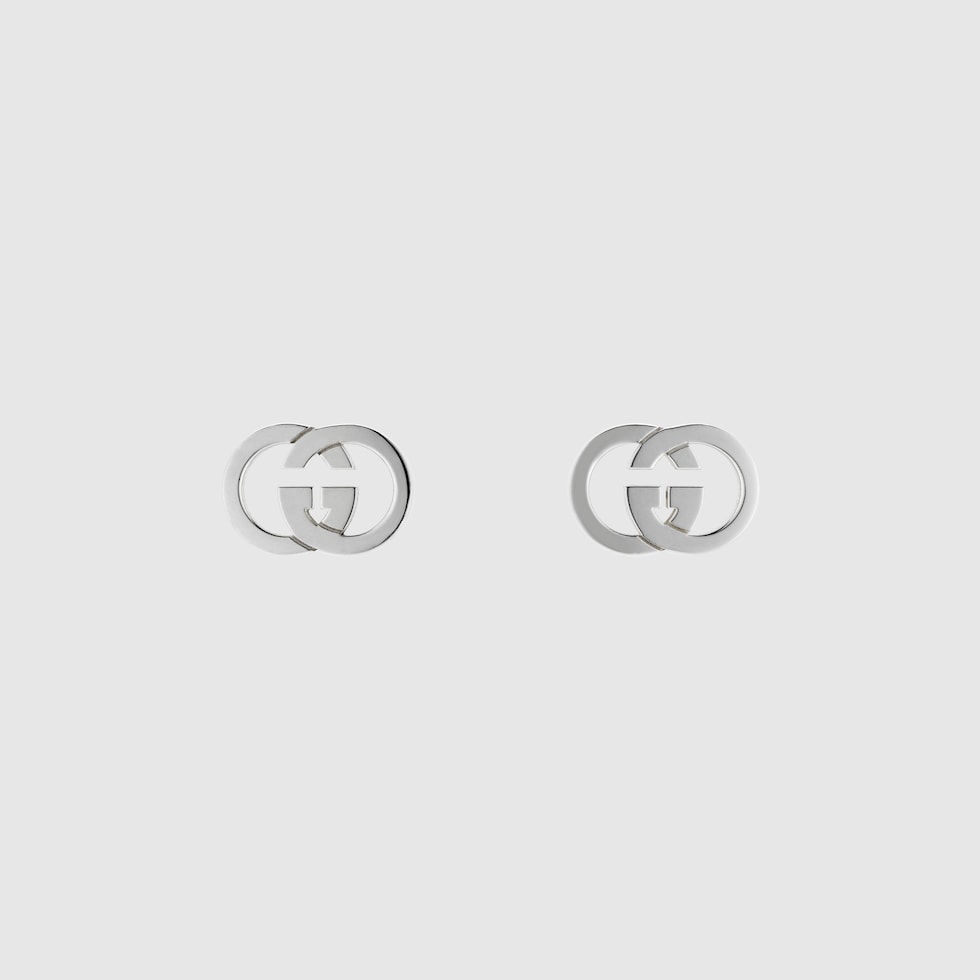 Gucci Interlocking stud earrings in 925 sterling silver