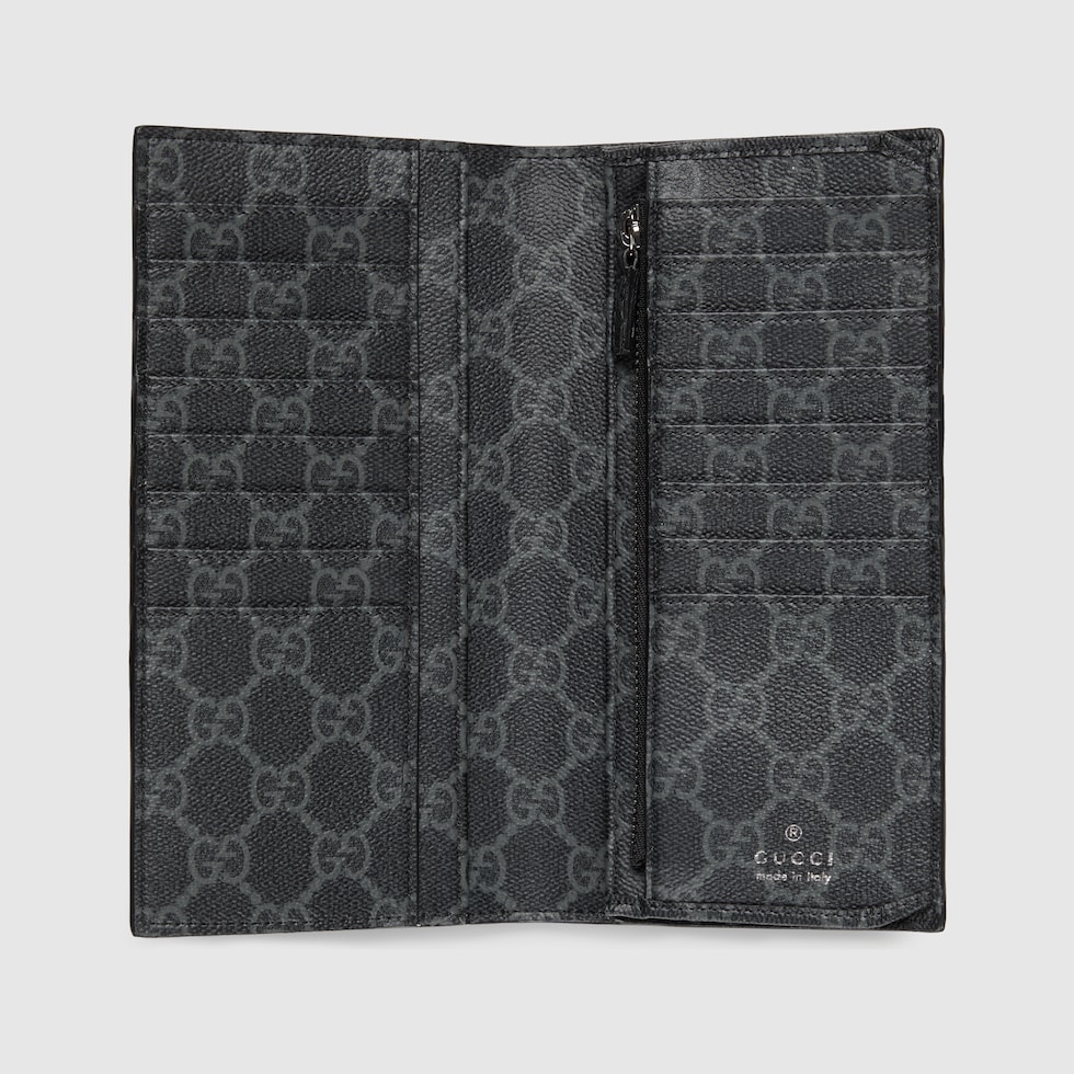 ブラックレザー GGロゴ 長財布 Gucci 長財布 黒 レザー GGロゴ