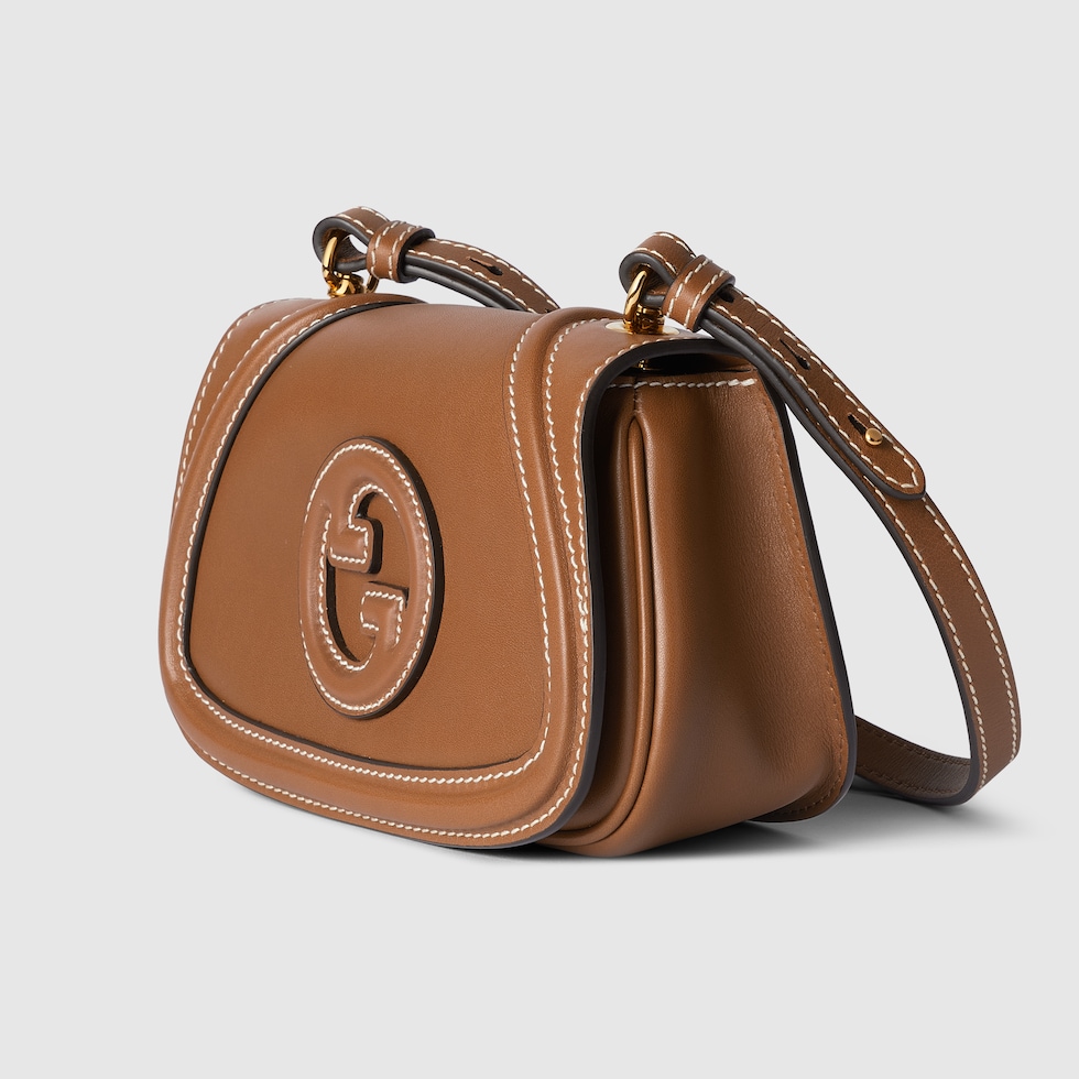 Gucci Blondie small shoulder bag in brown leather | GUCCI® HU