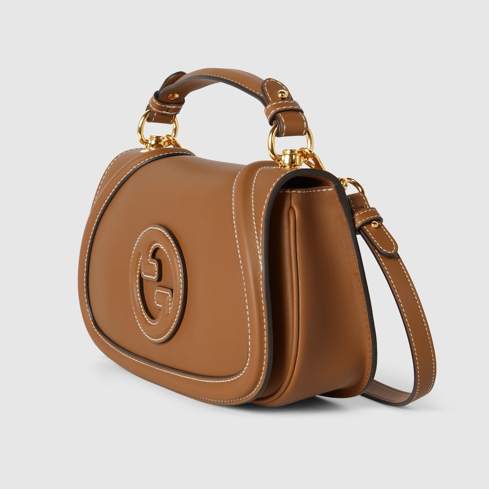 Gucci Women Two-Tone Canvas And Leather Gucci Blondie Handbag