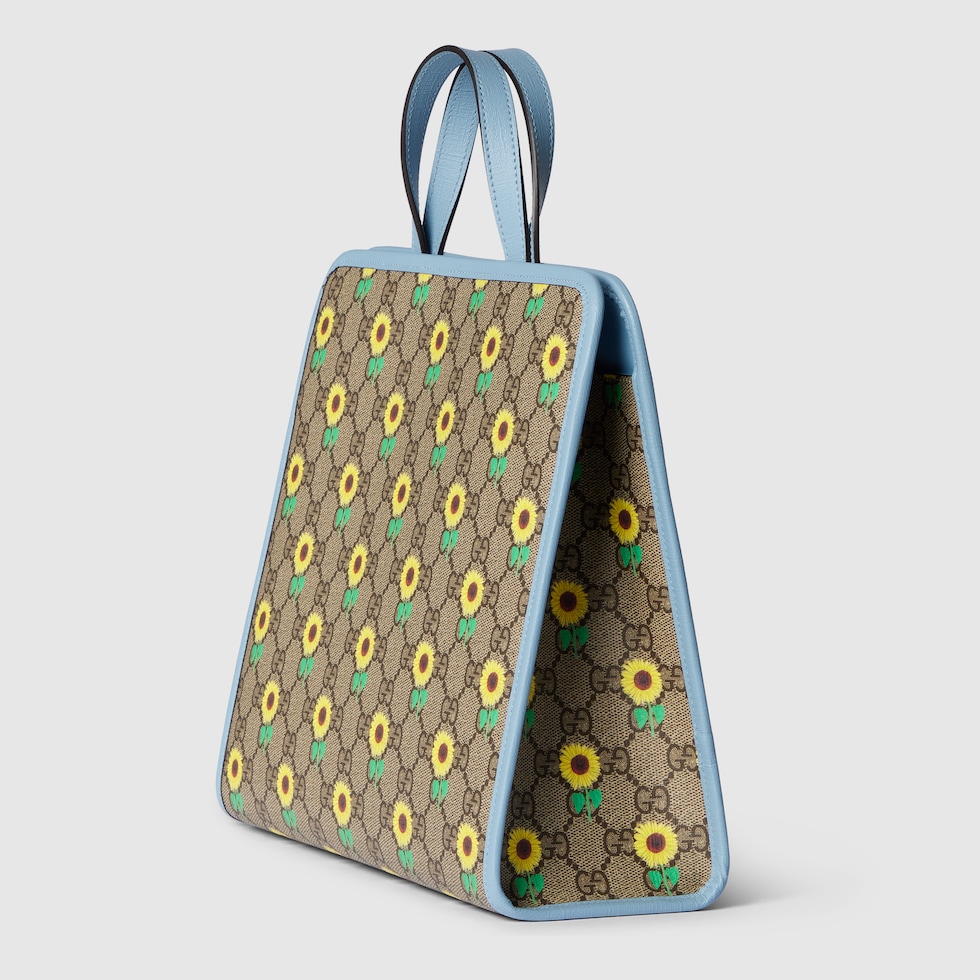 ★ODOR★ Crusti big bag P0000GCG Children's printed GG tote bag in beige and dark brown