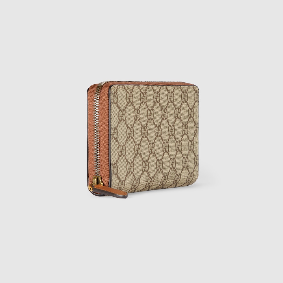 【GUCCI】WALLET Authentic GUCCI GG Rubber-Effect Bi-fold Wallet - BLACK