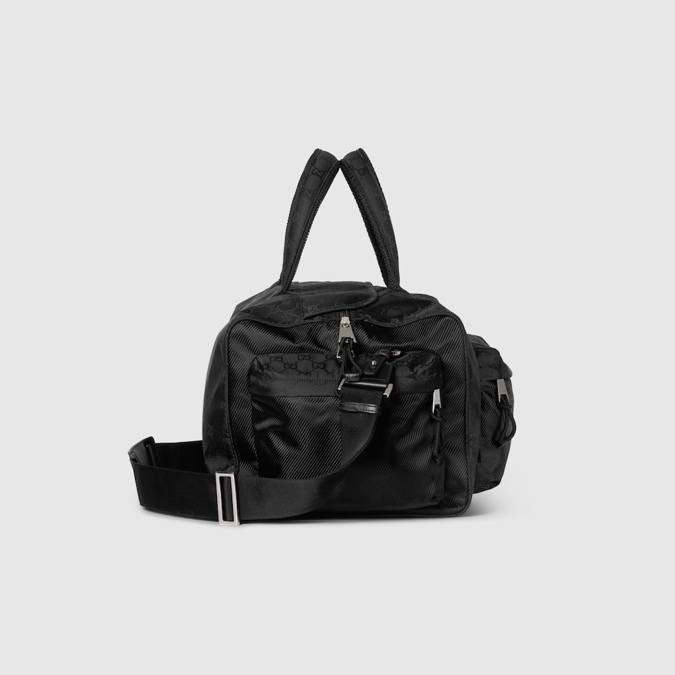 関税込 GUCCI ラージ ダッフルバッグ GGナイロン ラージ ダッフルバッグブラック GGナイロン | GUCCI公式