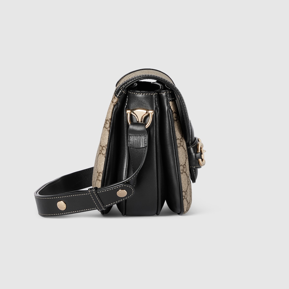 Gucci Horsebit 1955 Soft small shoulder bag in beige and