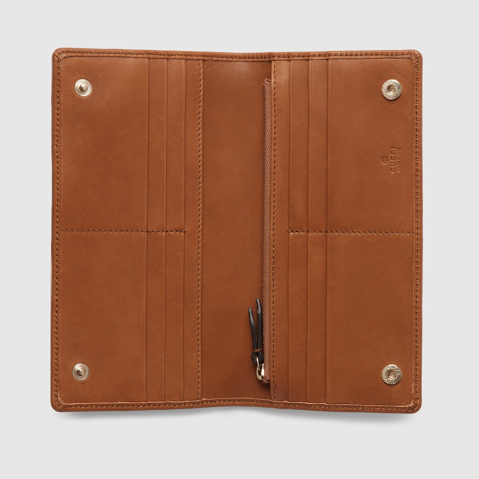 【GUCCI】 light brown and beige wallet （関税送料込） Gucci Beige and Brown Long Women's Wallet 346058 KY9LG 8610