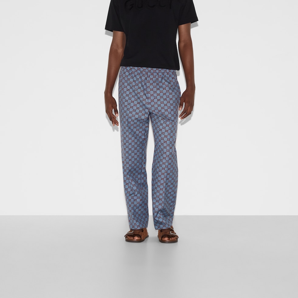パンツ GUCCI GRAPHITE WOOL PANT Wool gabardine pant in dark grey | GUCCI® CA