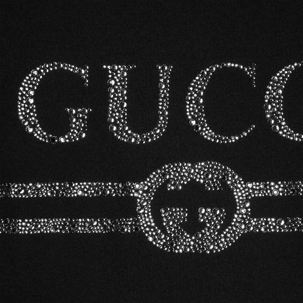 ＼半額SALE／ black in embroidery with T-shirt jersey Cotton | US GUCCI® 財布・ケース・小物入れ