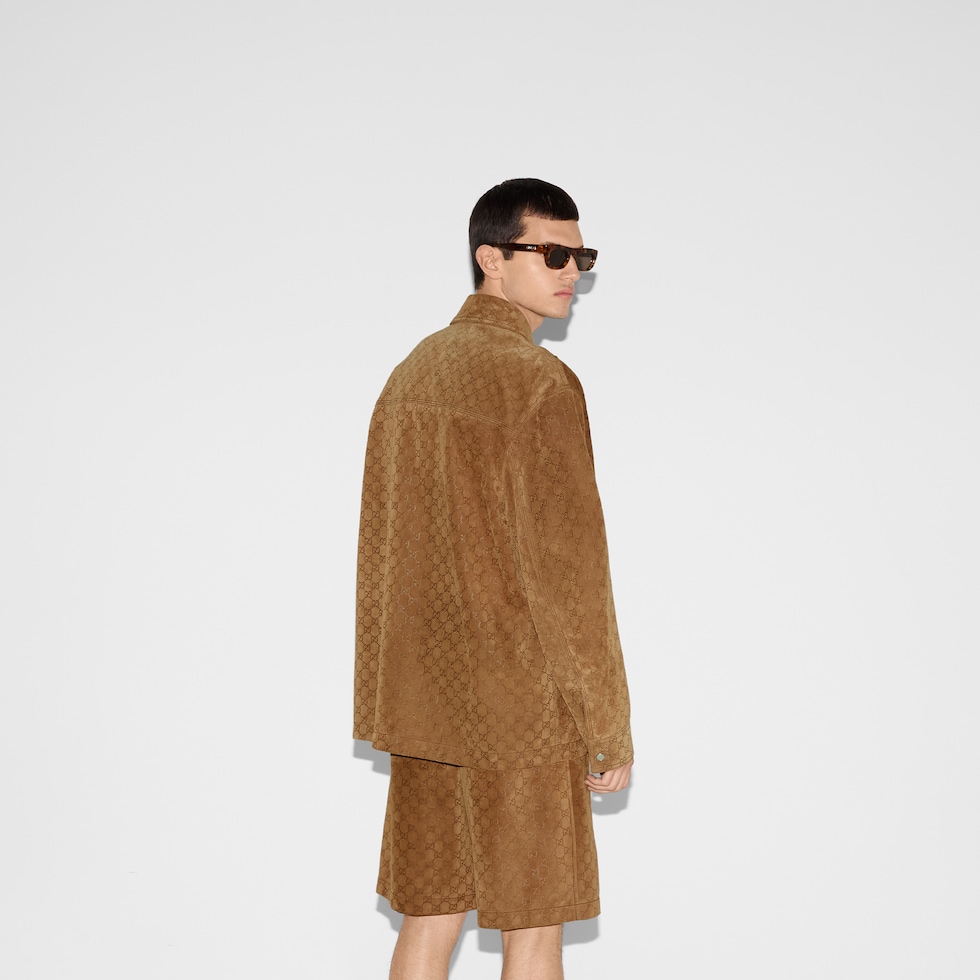 ジャケット GUCCI SS25 Brown suede blazer (815833XNA5H 2234) 815833_XNA5H_2234_002_100_0000