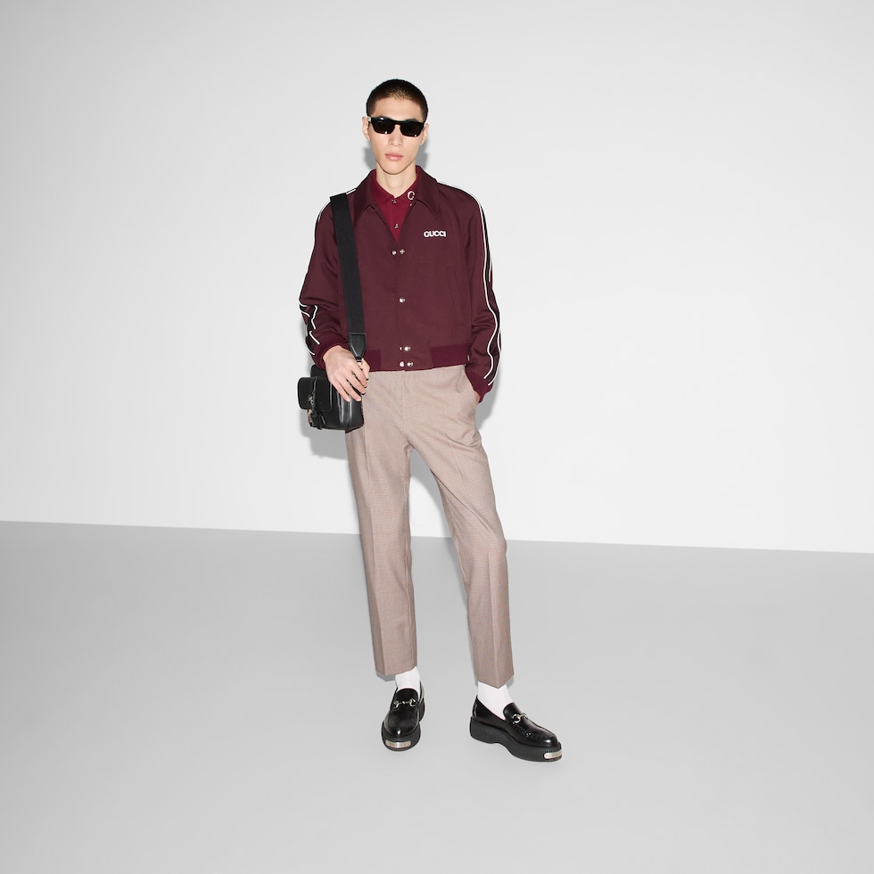 Gingham wool pants in multicolor | GUCCI® US