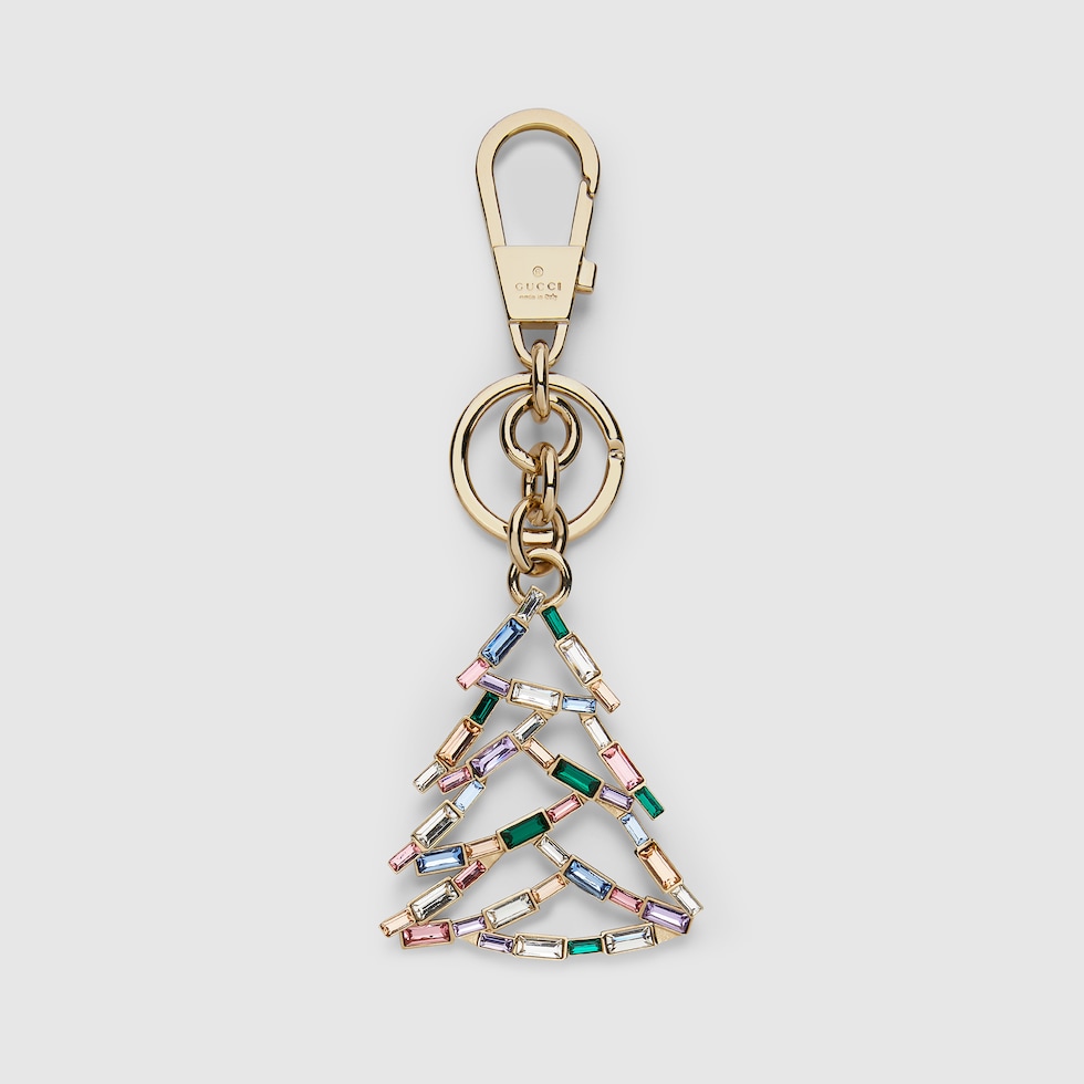 ベビーグッズも大集合 in keychain tree Crystal light SG GUCCI® | metal gold-toned アクセサリー