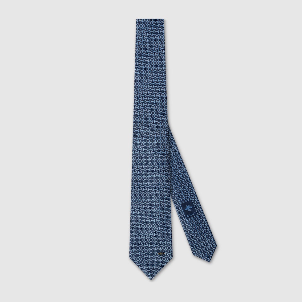 【関税＆送料込み】Tie With Gucci Crest 815999_4E009_5874_007_100_0000