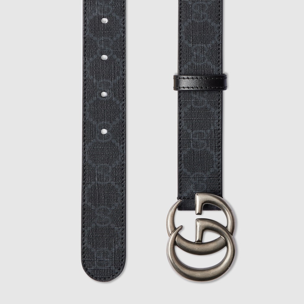 ベルト GUCCI GG Marmont thin belt in GG Supreme GG Marmont thin belt in black Supreme canvas | GUCCI® US