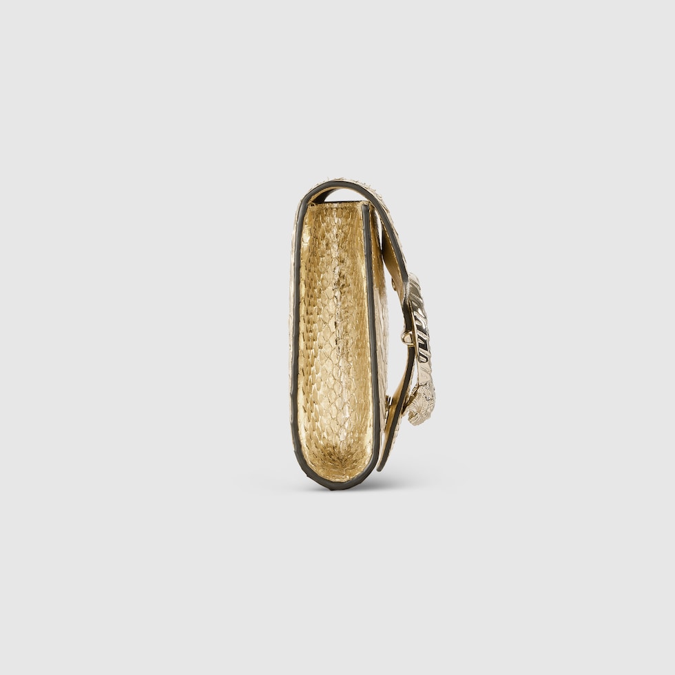 GUCCI　パイソン クリスタル ホースビット ブロードウェイ クラッチバッグ GUCCI パイソン クリスタル ホースビット ブロードウェイ