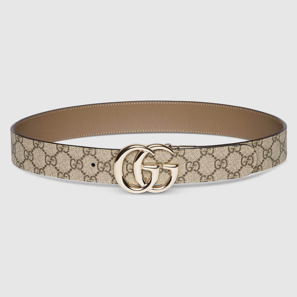 ベルト GUCCI GG SUPREME FABRIC GG MARMONT REVERSIBLE BELT GG Marmont reversible belt in blue and dark blue Supreme