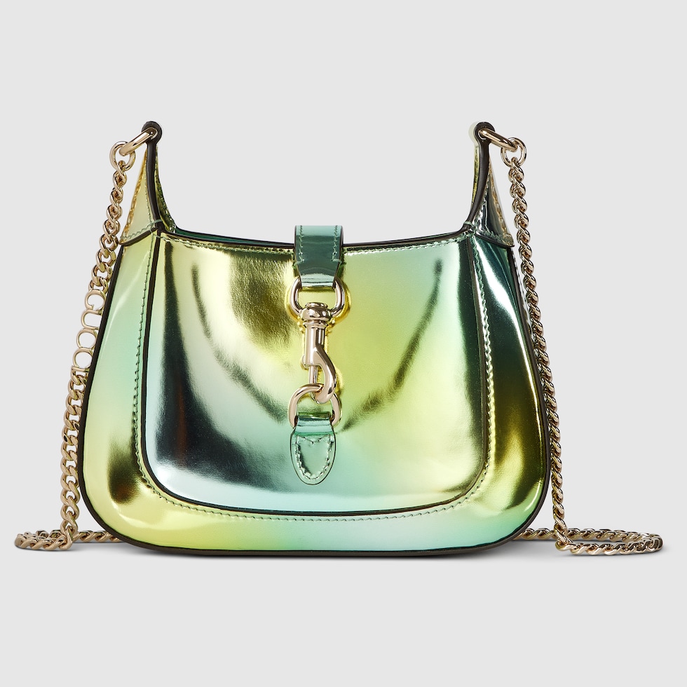 Gucci Jackie Notte mini bag in green and multicolor leather