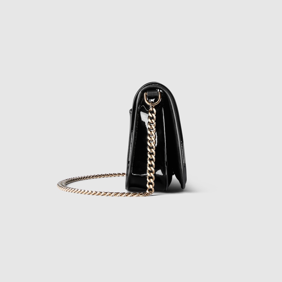 Gucci Blondie medium shoulder bag in black patent leather Gucci Blondie medium shoulder bag in black patent leather