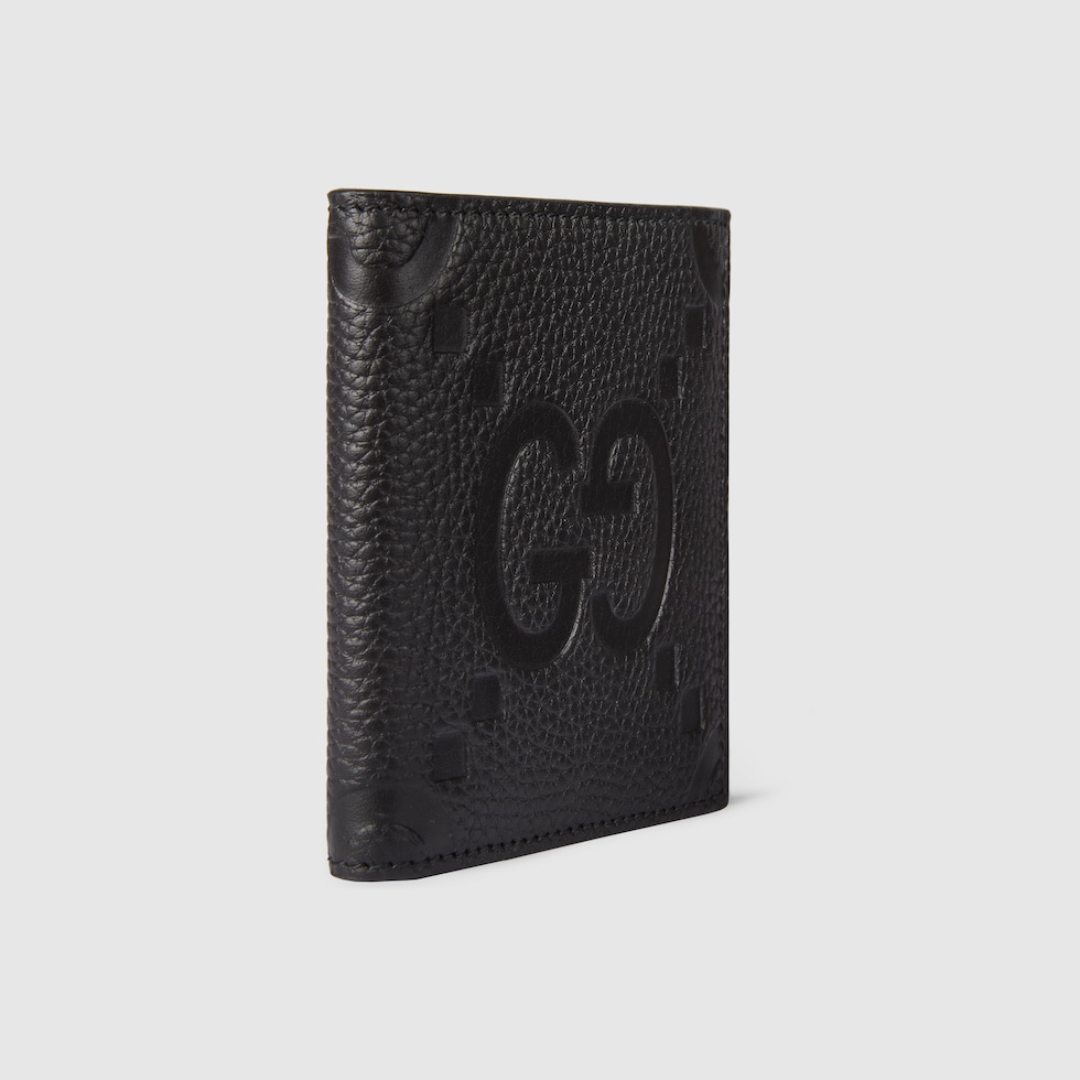 Maxi GG wallet in black leather | GUCCI® US Maxi GG wallet in black leather | GUCCI® US