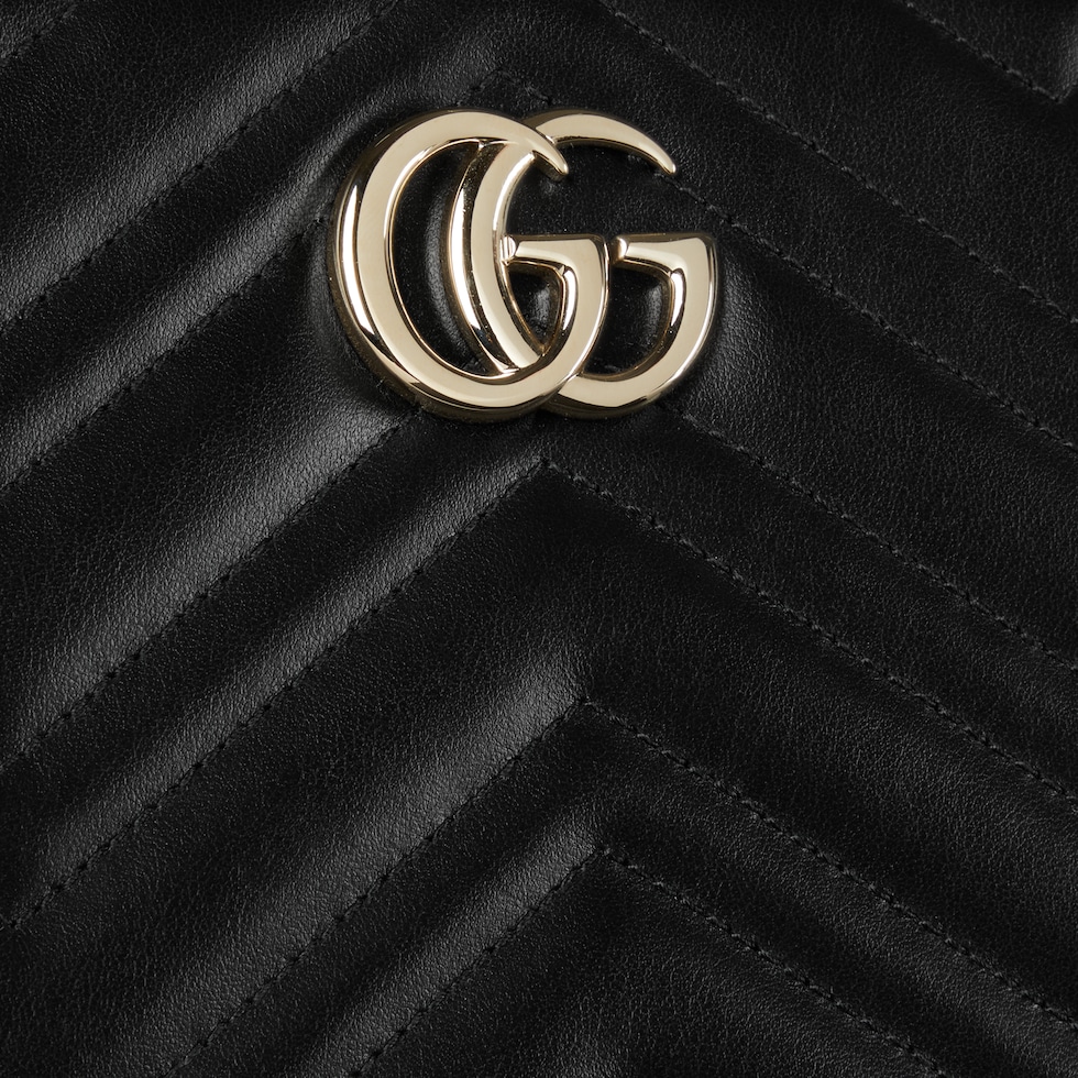 GG Marmont large pouch in black leather GUCCI Canada