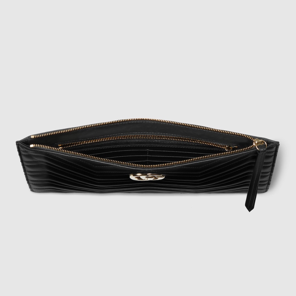 ショルダーバッグ・ポシェット Gucci Matelasse Leather Pouch Gucci GG Matelassé leather pouch Gucci