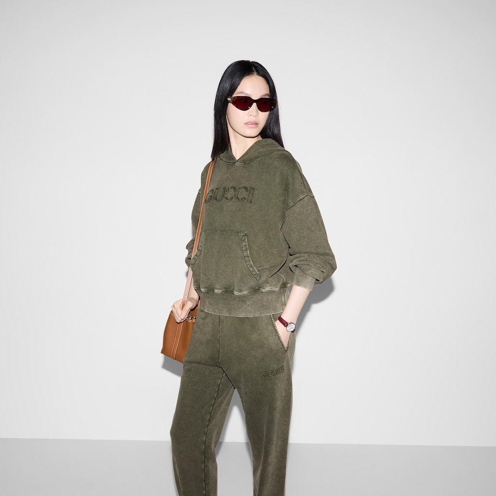 スウェット・トレーナー Gucci Embroidered Nylon Blend Sweatshirt Gucci Embroidered Nylon Blend Sweatshirt | italist