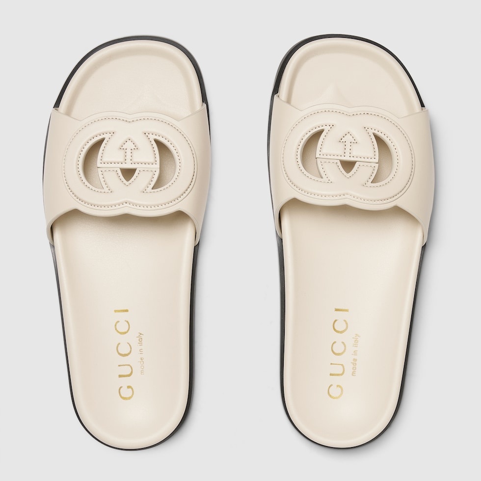 【関税&送料込】Gucci Ivory Leather Sandals 816334_US000_9540_012_100_0000