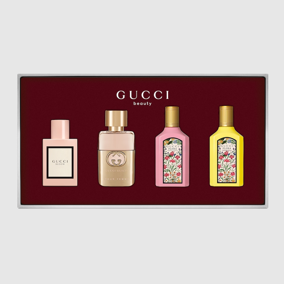 Gucci flora 4 piece miniature gift set online