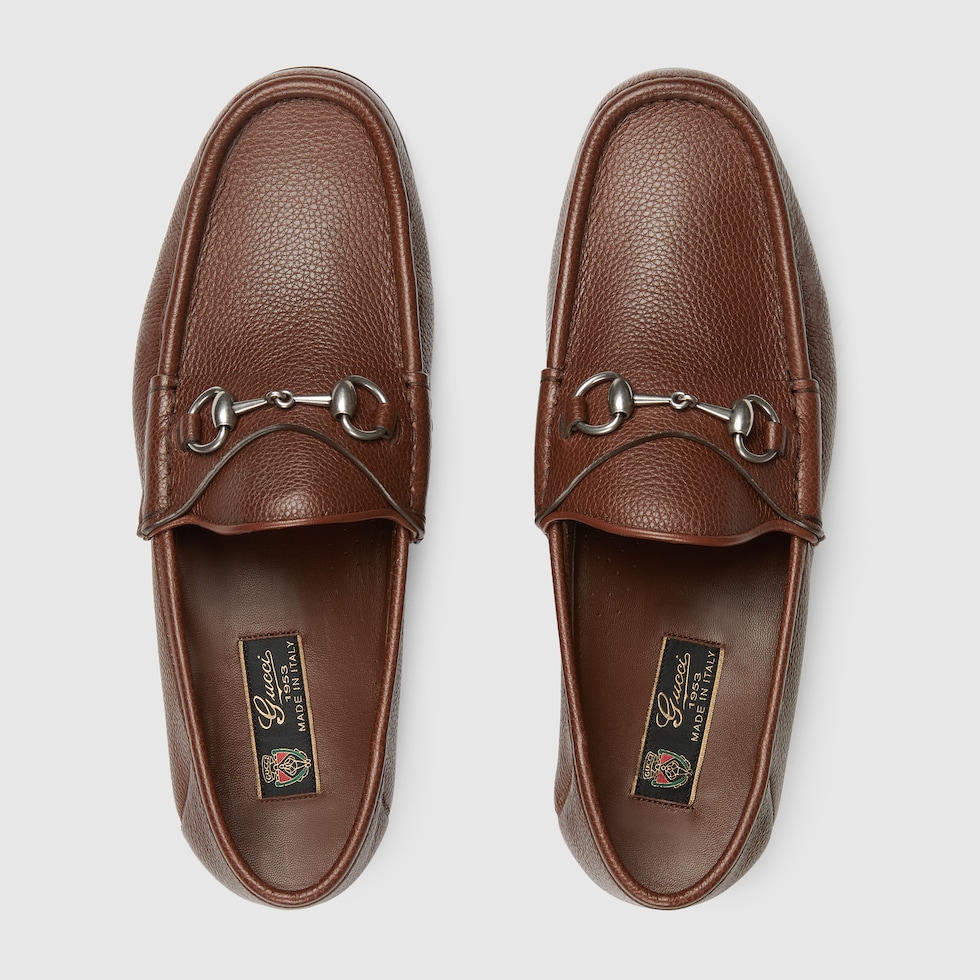 Men's Horsebit 1953 loafer in dark brown leather | GUCCI® US