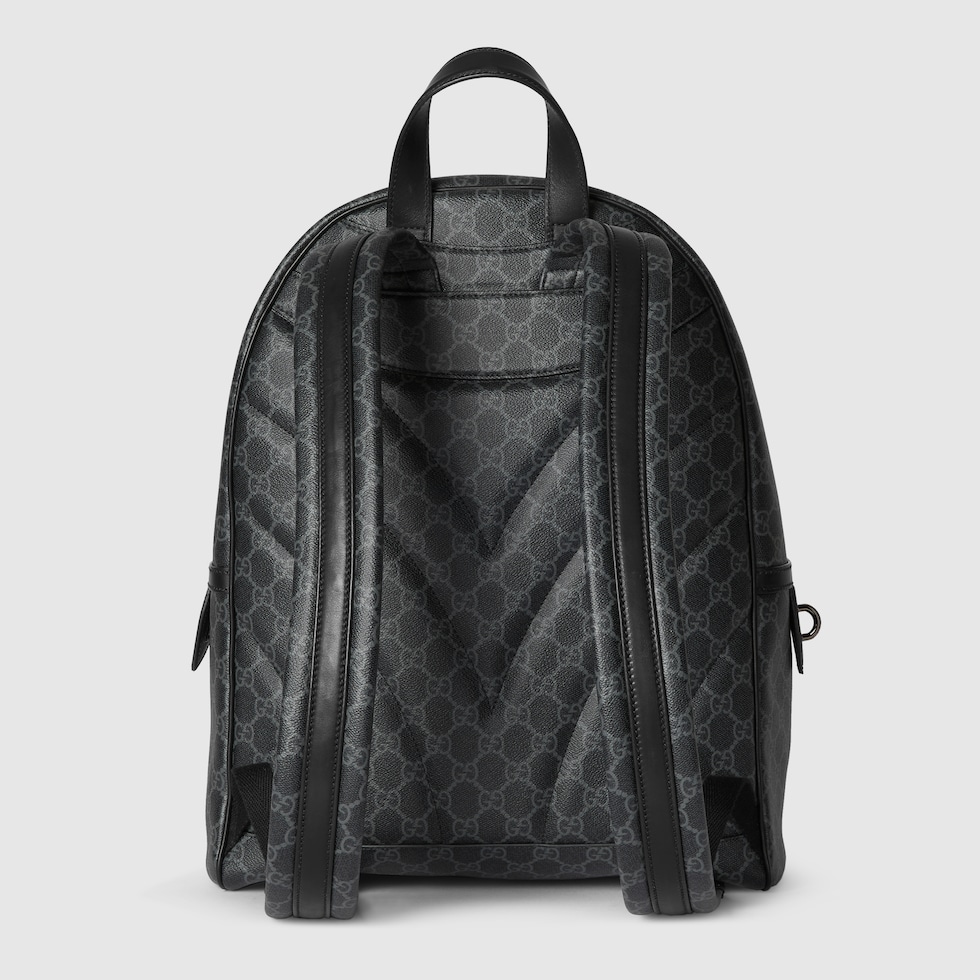 【みー】Gucci ブラック リュック・バックパック ジャンボ GG ミディアム バックパック ・ブラック GGレザー | GUCCI公式