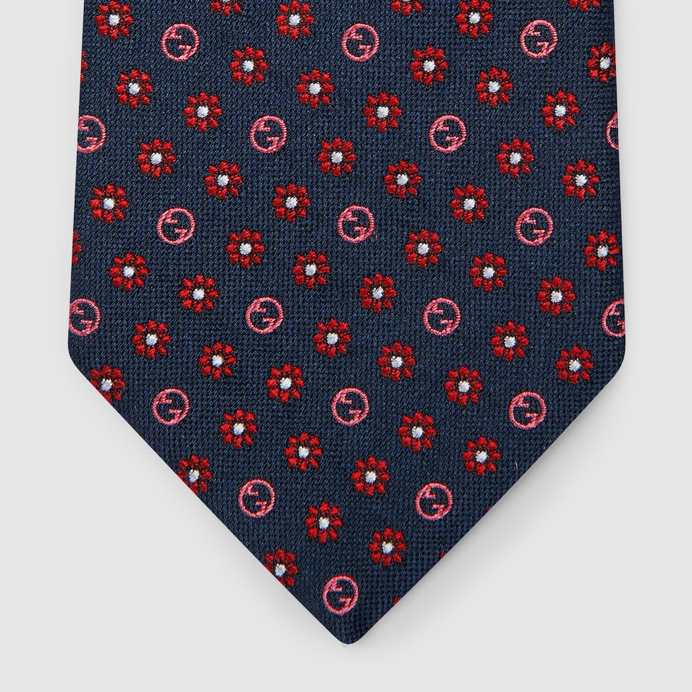 国内直営**GUCCI** GG シルクジャカード ネクタイ (GUCCI