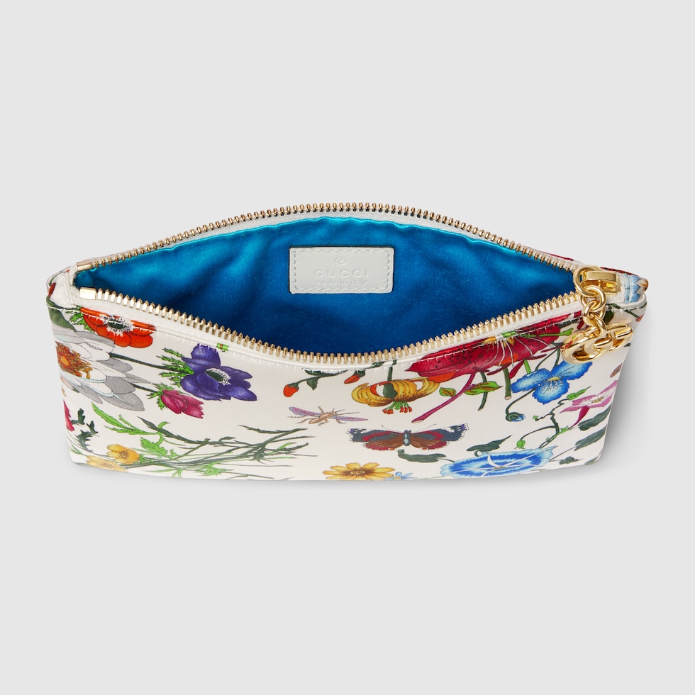 GG Marmont printed pouch in white and multicolor | GUCCI® US
