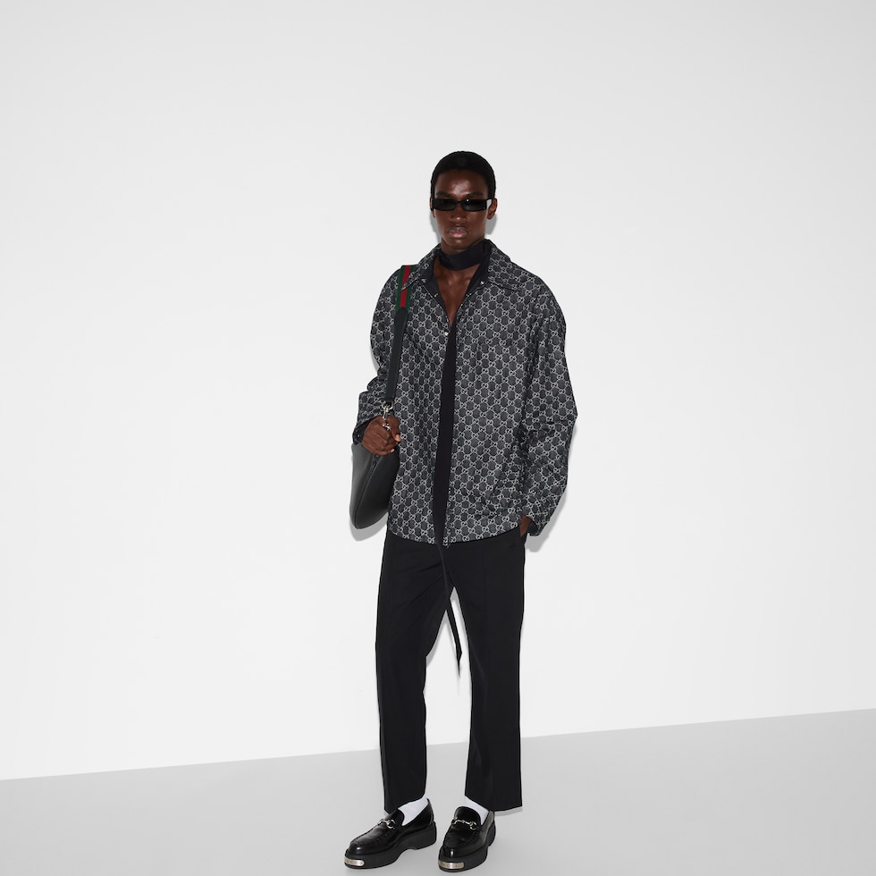 送料込み/匿名配送◎ GUCCI 48サイズ デニムシャツ 766142_XDC88_1180_007_100_0000