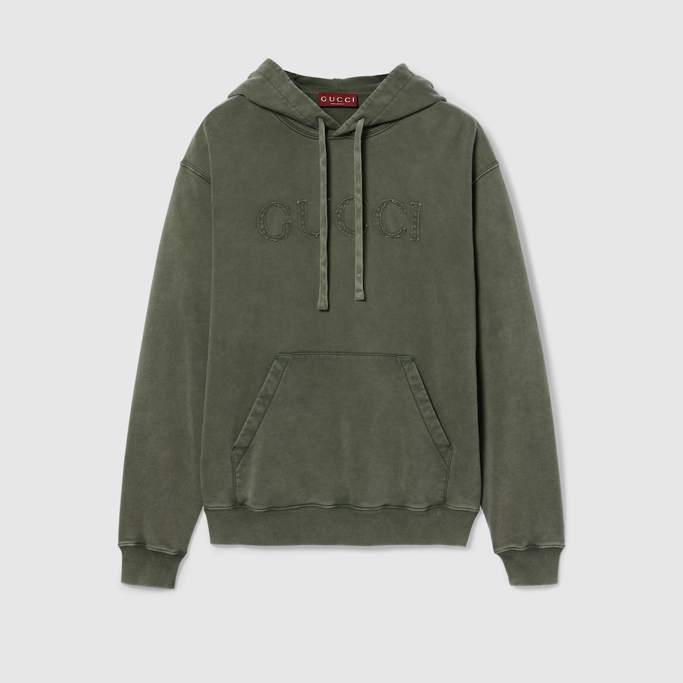 グリーン（緑）系 S GUCCI(グッチ) パーカー・フーディ(メンズ
