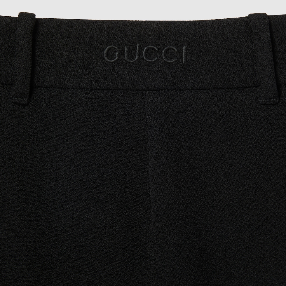 エンブロイダリー ヴィスコースサーブル パンツブラック | GUCCI公式