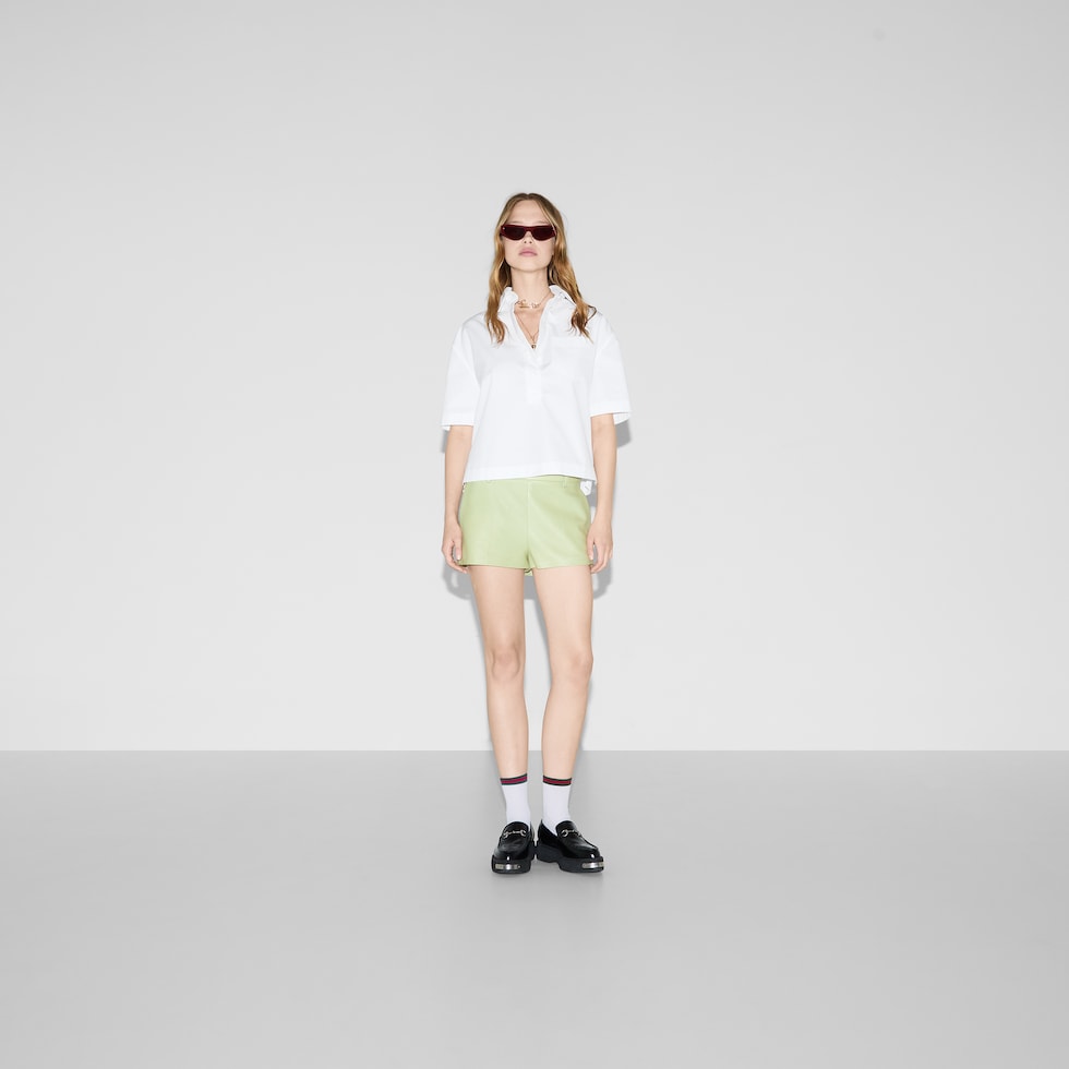 Tシャツ・カットソー GUCCI FW25 White poplin shirt (831912Z8B2P 9000) 808425_ZAJP1_9000_005_100_0000