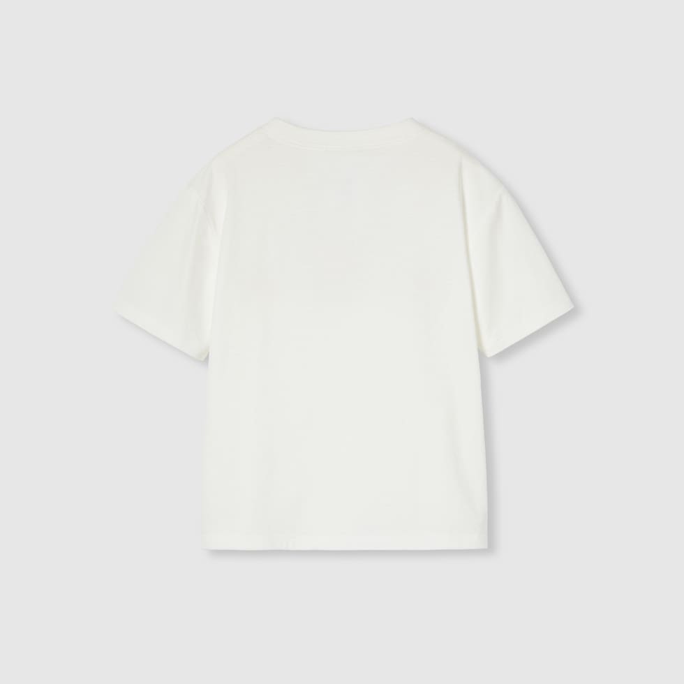 Children's printed cotton T-shirt in white | GUCCI® US