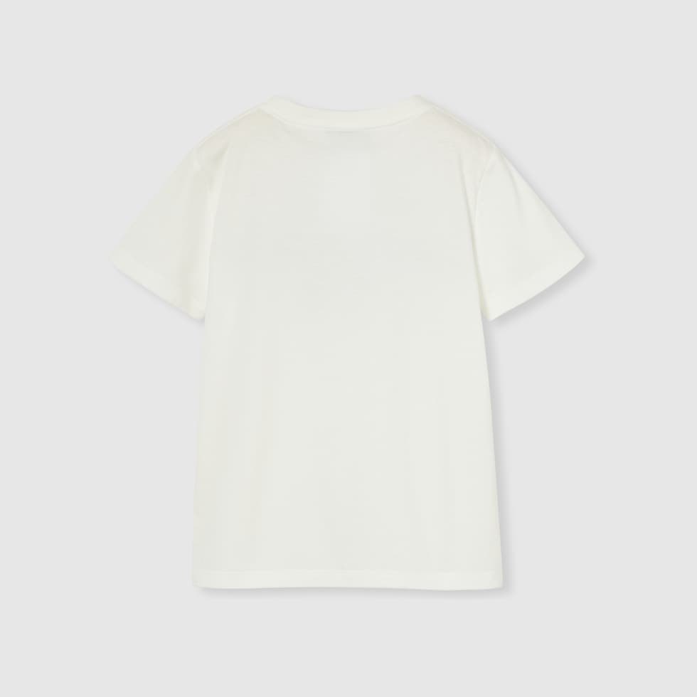 Children's printed cotton T-shirt in white | GUCCI® US