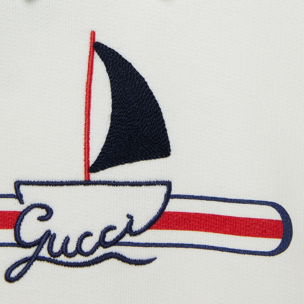 Baby printed two-piece gift set in white | GUCCI® US