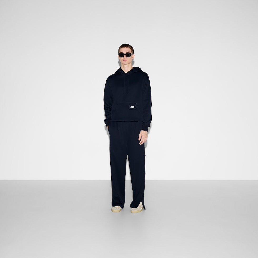 2025PreFALL◆テクニカルジャージー スウェットシャツ テクニカルナイロン ジャージー スウェットシャツネイビー