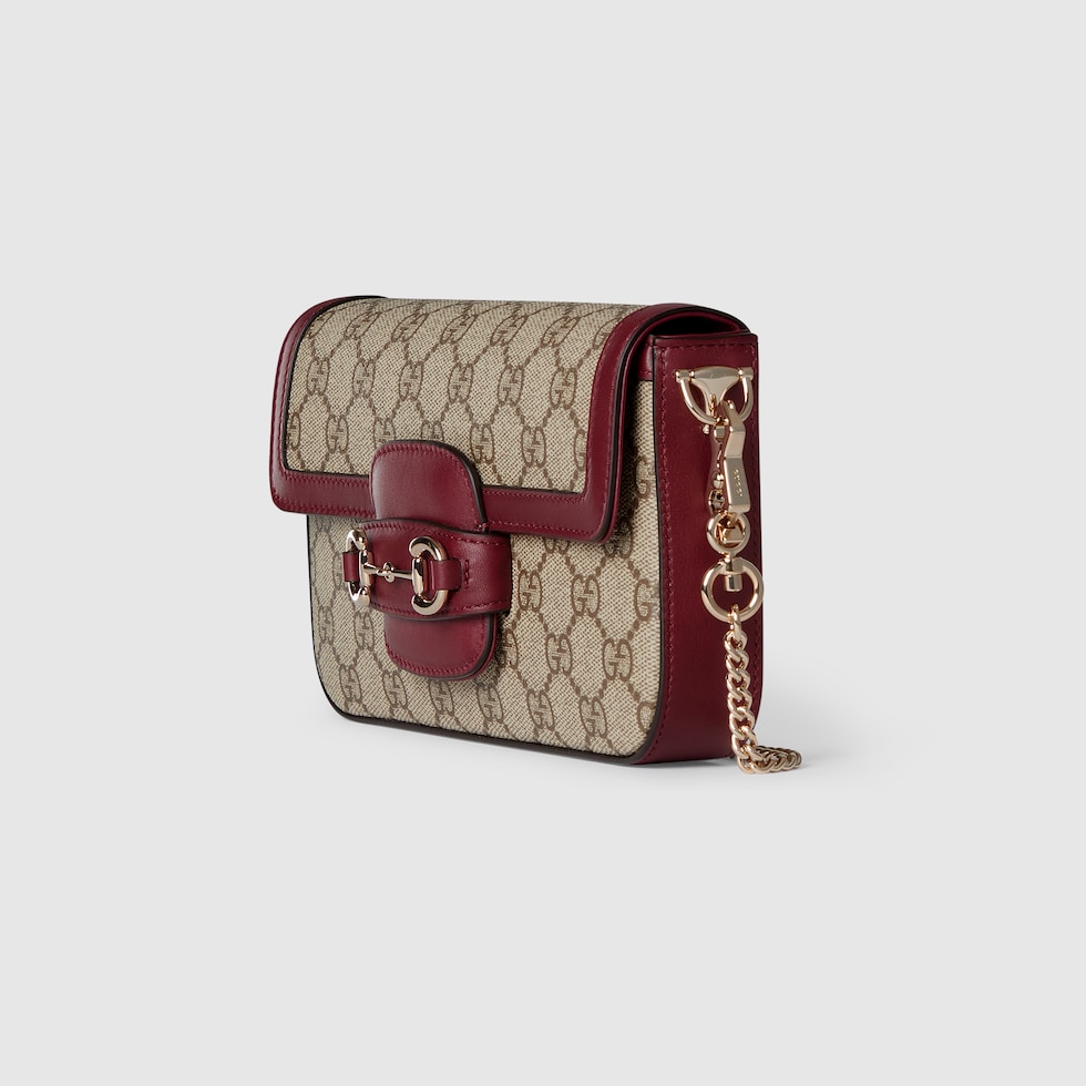 Gucci Horsebit 1955 Soft small shoulder bag in beige and