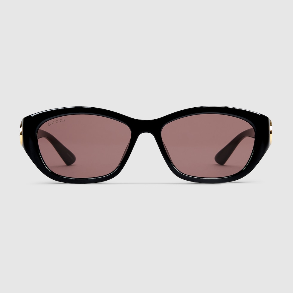 GUCCI 長方形フレムサンクラス GG0516S 001BLACKBLACKGREY Gucci black micro rectangular female sunglasses – Eyewear Club