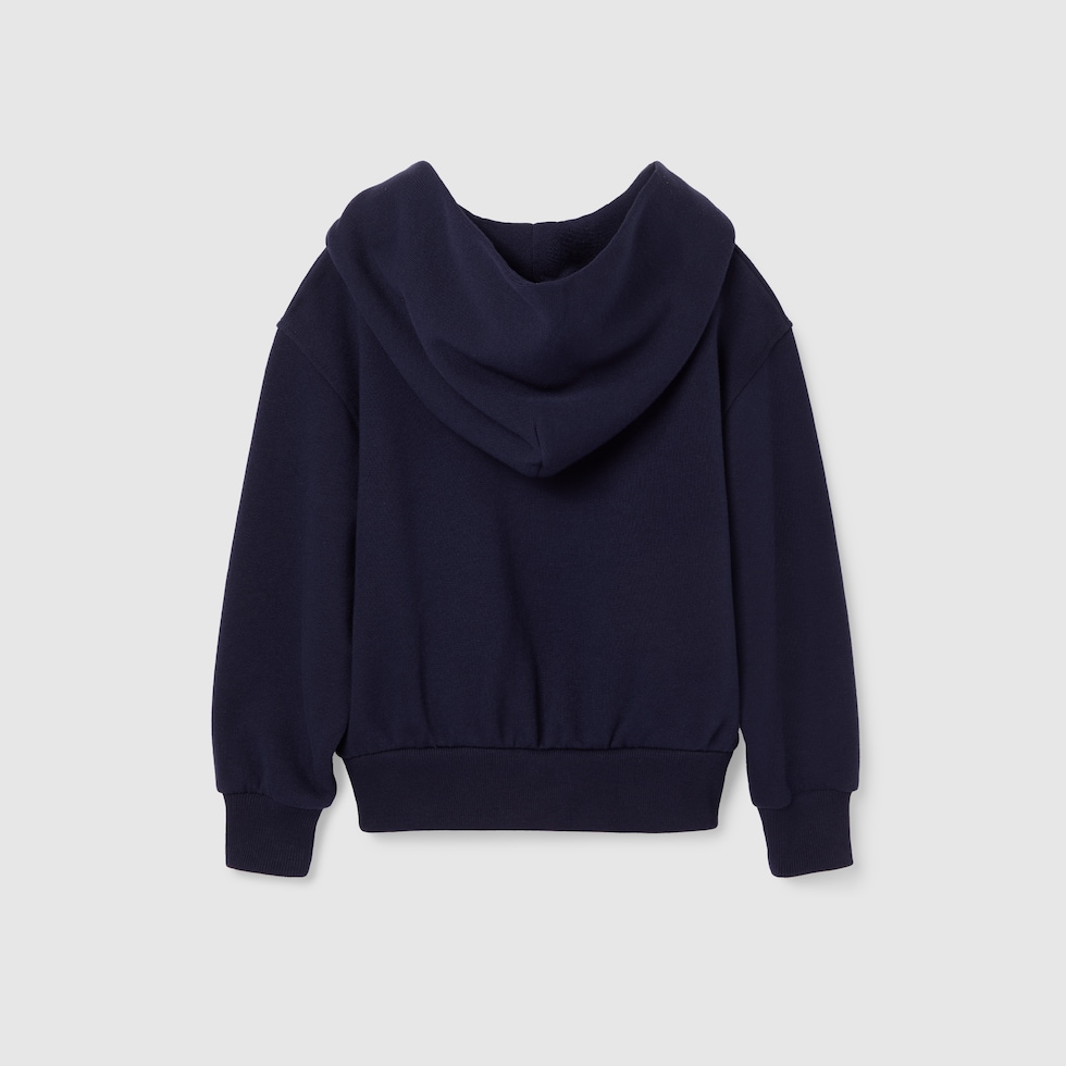 GUCCI ブラック レオパードスウェット 24-25新作 グッチ コットンジャージー スウェットシャツ (GUCCI