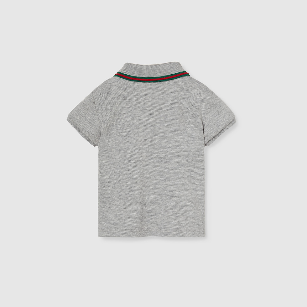 Tシャツ・カットソー GUCCI SS25 KNIT POLO (819225 XKEJV 4060) Polo shirt with Web | Gucci | OTTODISANPIETRO