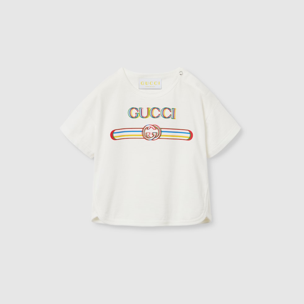 25新作 グッチ プリント ヘビーコットンジャージー Tシャツ グッチ プリント コットンジャージー Tシャツ | アウトレット